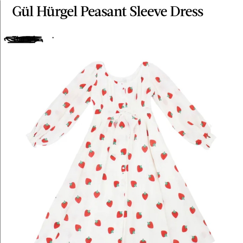 ISO Gul Hurgel strawberry print dress ISO